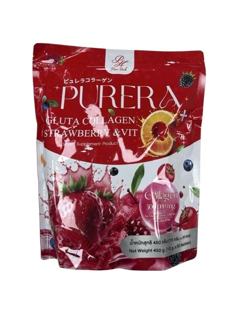 Purera strawberry and vit c 30 sachets